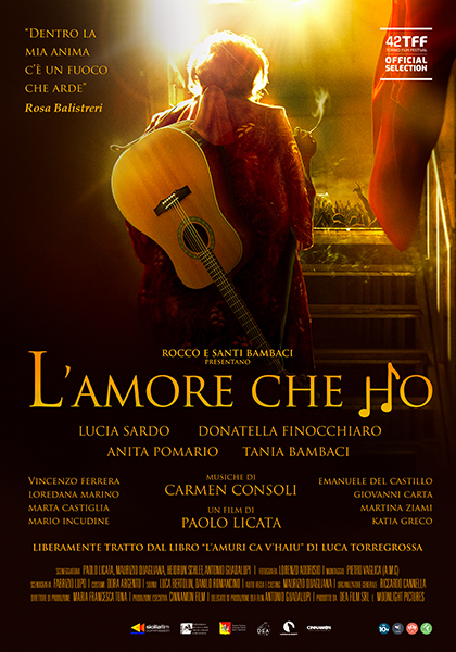 Affiche du film L'Amore Che Ho avec l'actrice Lucia Sardo